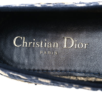 Christian Dior Oblique Embroidered Granville 15mm Espadrilles 40 Deep Blue 9 of 15