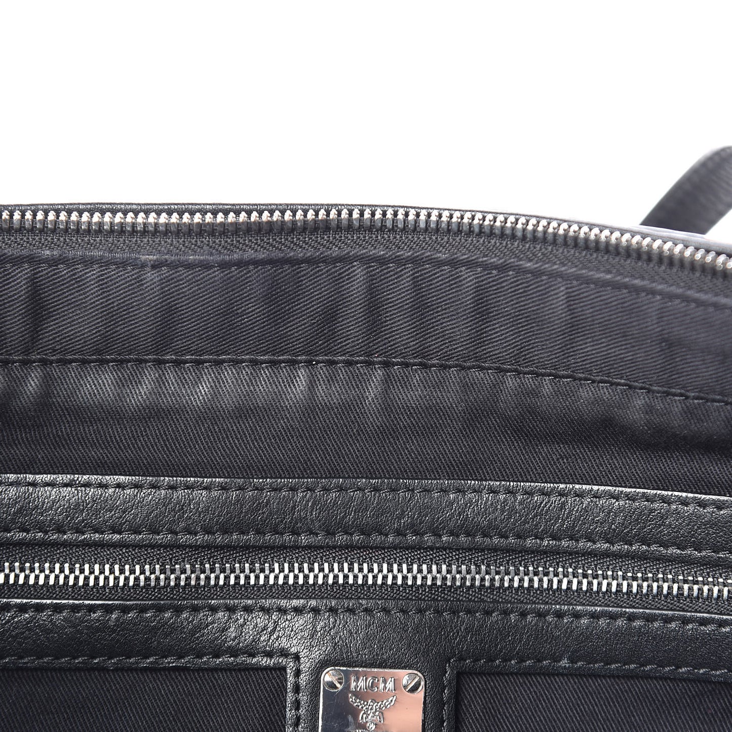 Calfskin Ottomar Monogram Medium Klara Shopper Tote Black