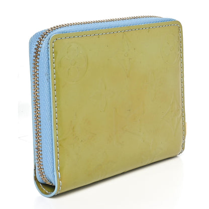 Louis Vuitton Vernis Zippy Coin Purse Baby Blue 3 of 9