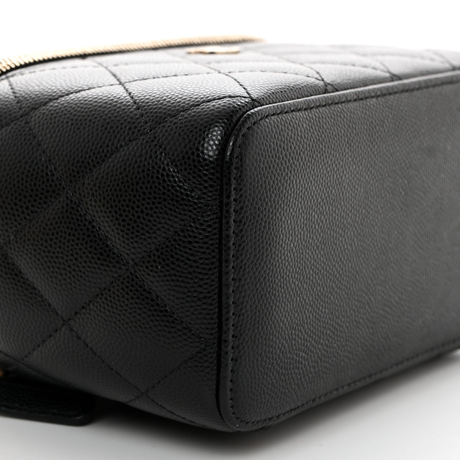 Chanel Caviar Quilted Small Vanity Case With Chain Black 9 of 10