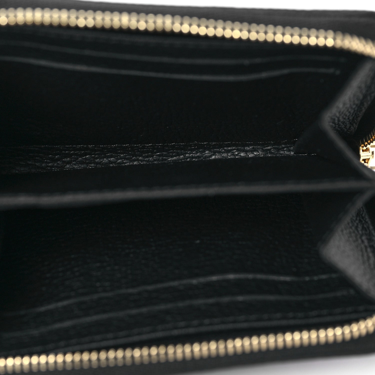 Louis Vuitton Empreinte Monogram Giant Zippy Coin Purse Black Beige 5 of 6