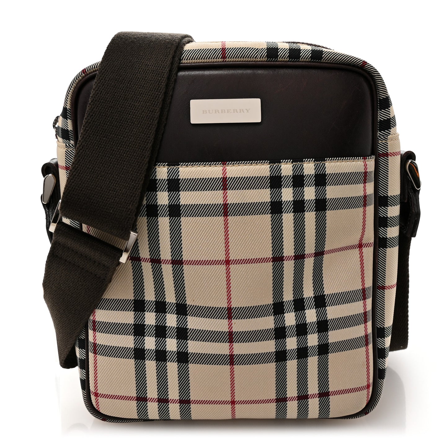 Vintage Check Small Messenger Dark Brown