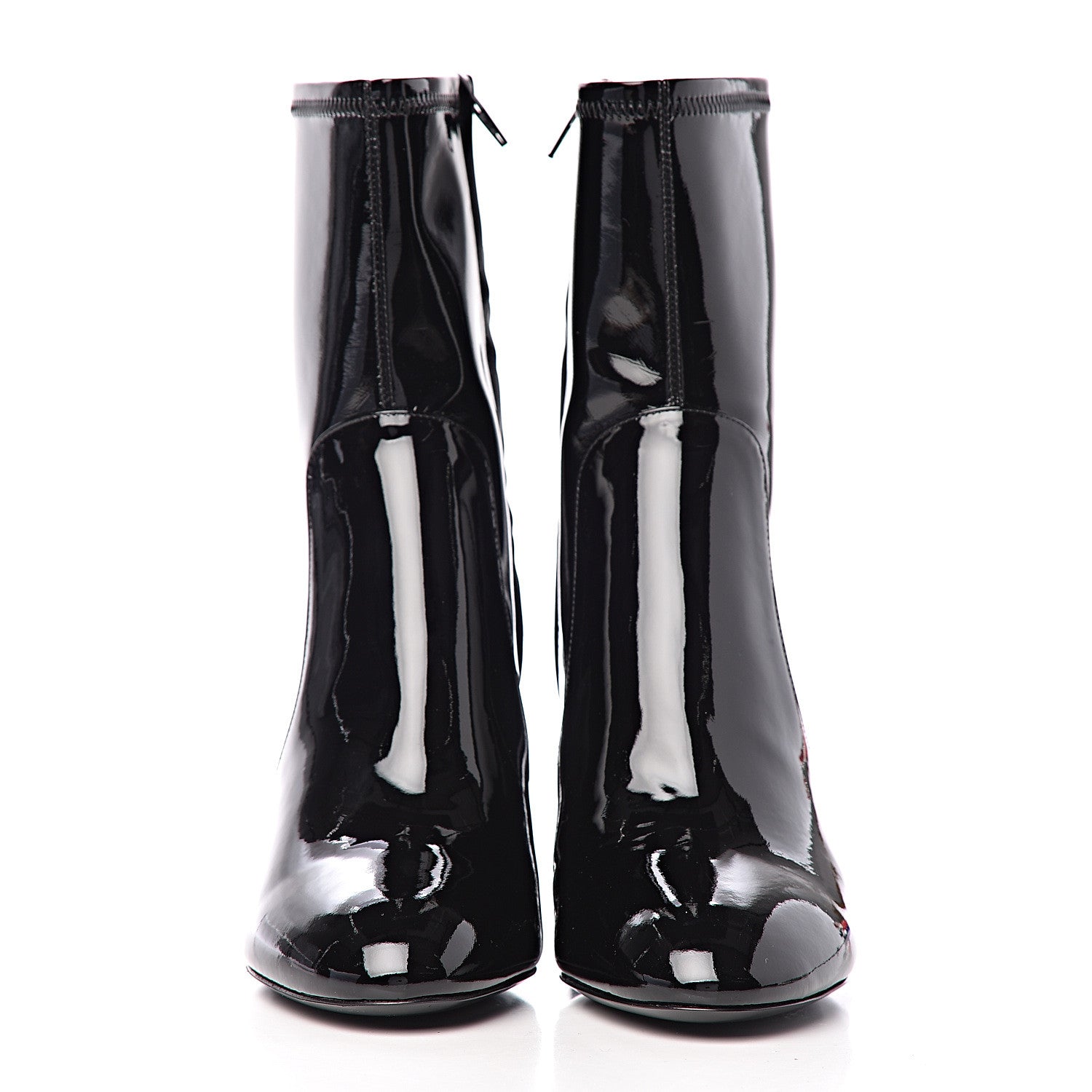 Louis Vuitton Patent Silhouette Ankle Boots 39 Black 2 of 8