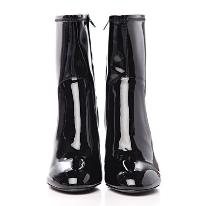 Louis Vuitton Patent Silhouette Ankle Boots 39 Black 2 of 8