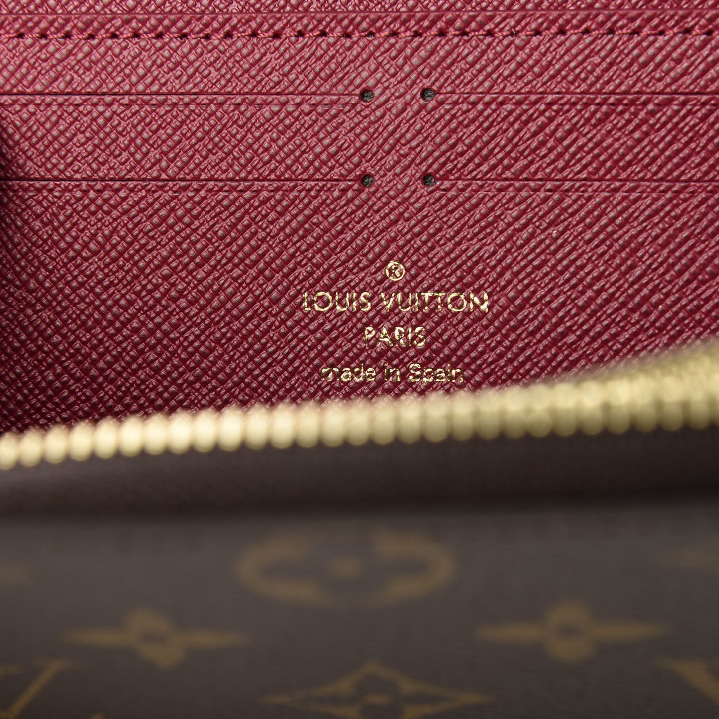 Monogram Clemence Wallet Fuchsia