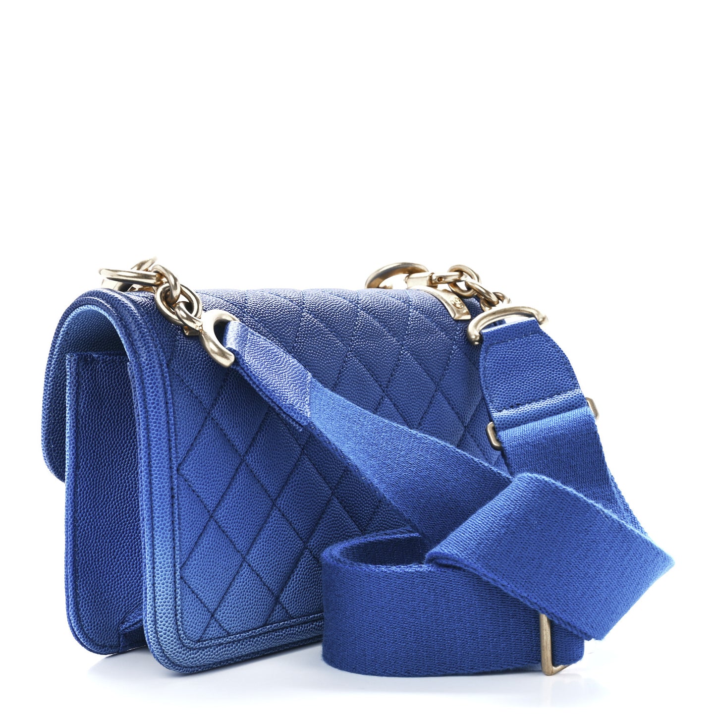Caviar Quilted Small Sunset On The Sea Flap Blue