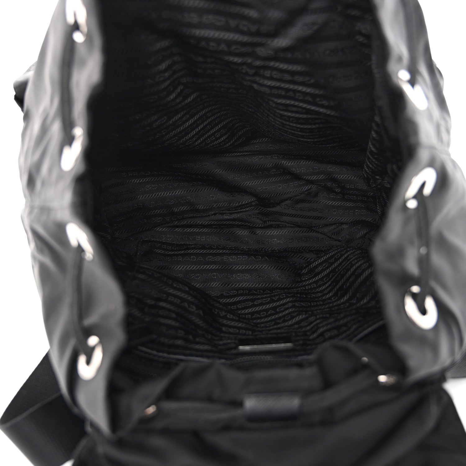 Prada Nylon Vela Medium Backpack Black 5 of 11