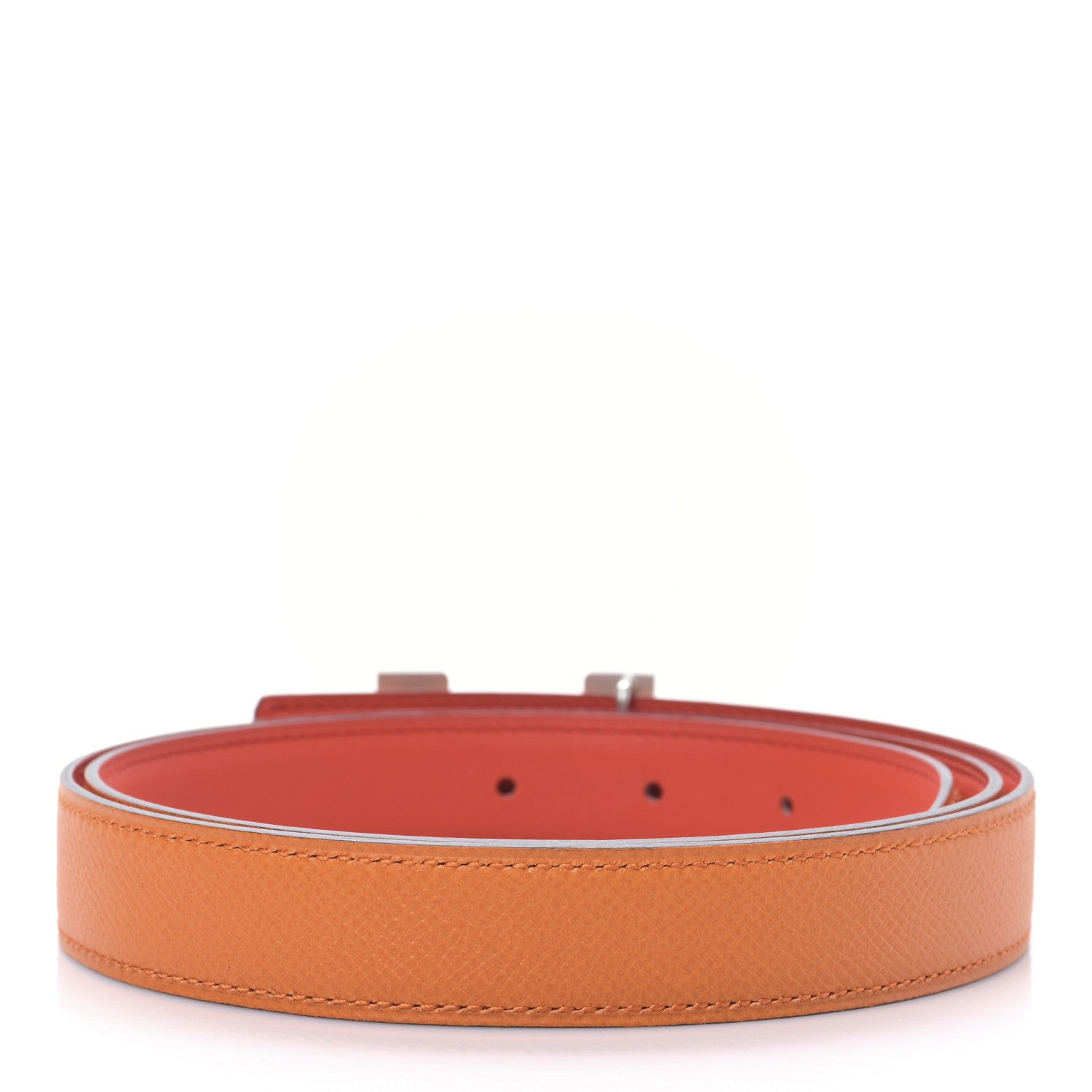 Hermes Swift Epsom 24mm Mini Constance H Belt 90 36 Capucine Orange 2 of 4