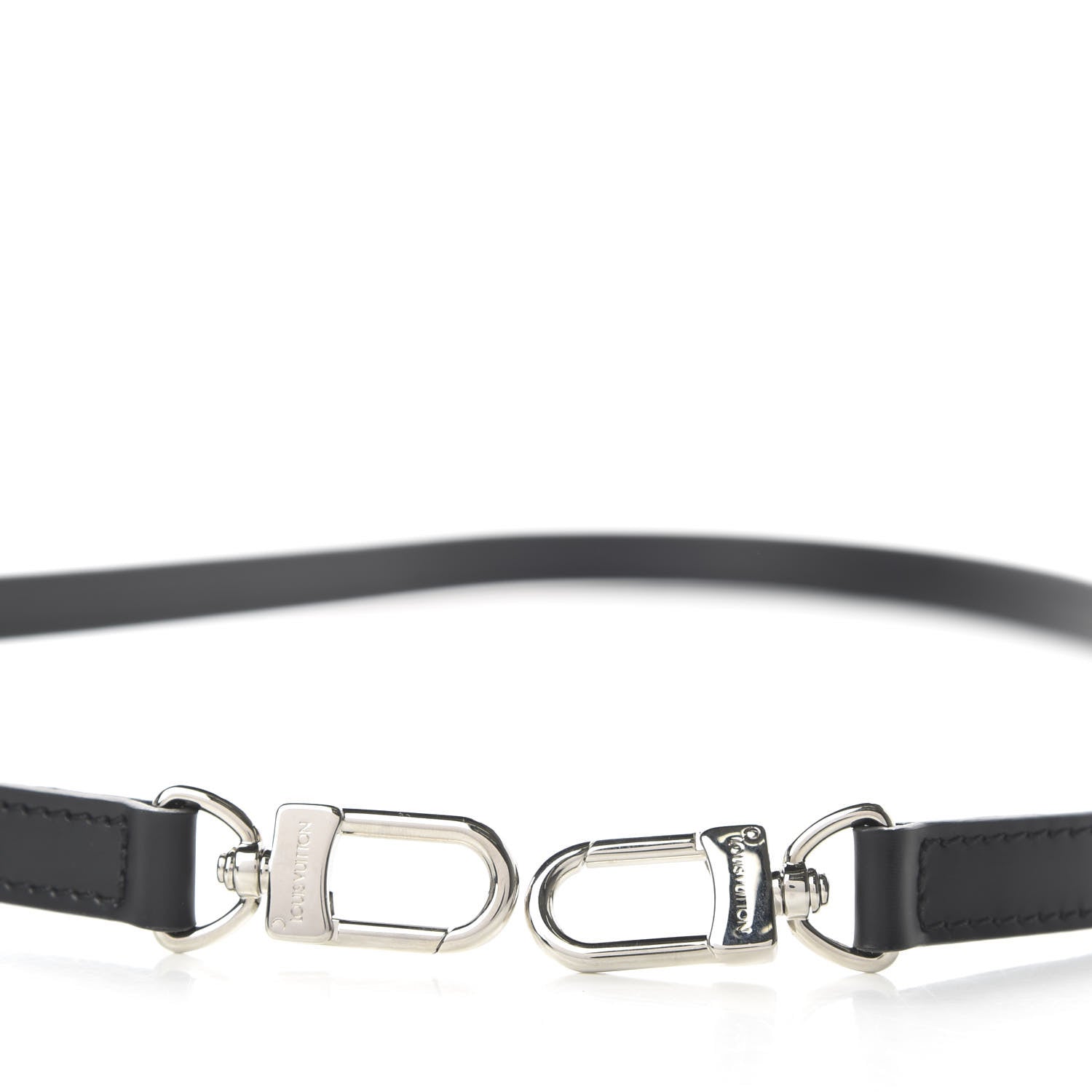 Louis Vuitton Calfskin 16mm Adjustable Shoulder Strap Black 4 of 4