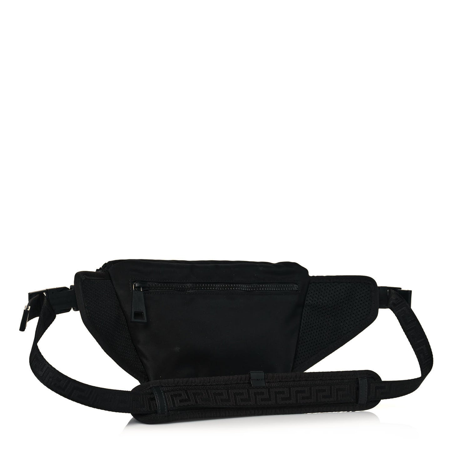 Nylon Palazzo Medusa Belt Bag Black