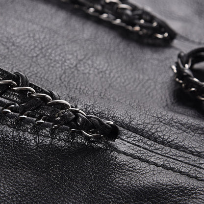 Chanel Deerskin Luxe Ligne North South Tote Black 14 of 15