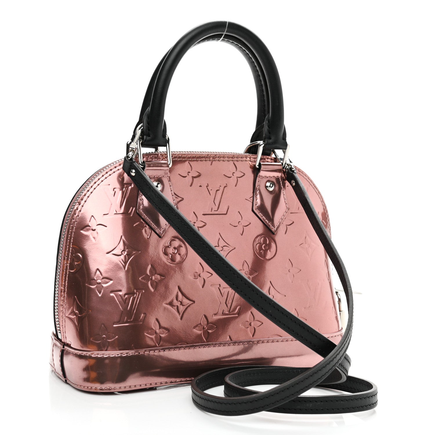 Louis Vuitton Vernis Alma BB Rose Cuivre 3 of 13