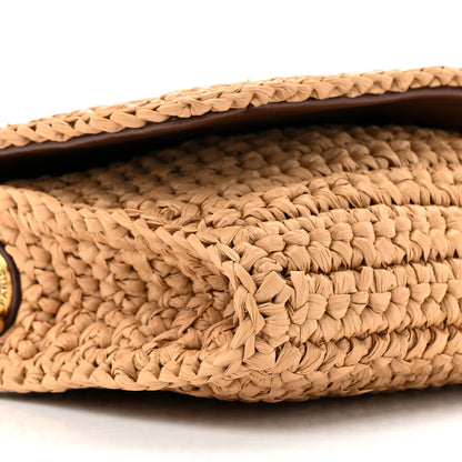 Saint Laurent Raffia Monogram Tassel Kate 99 Dark Nude 10 of 13