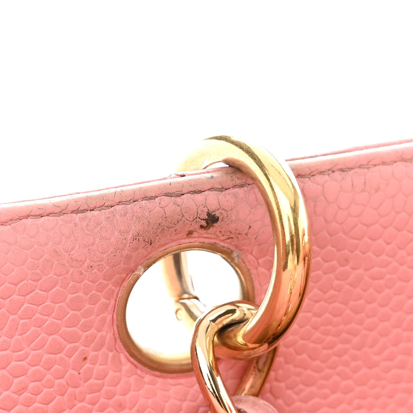 Caviar Quilted Petit Shopping Tote PST Pink