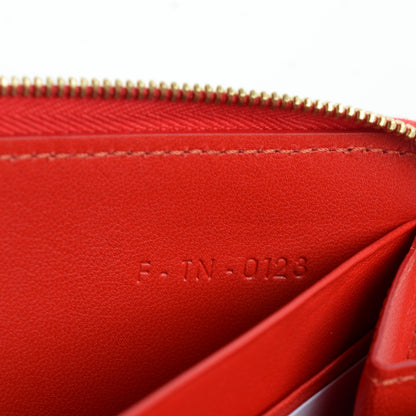 Celine Calfskin Large Zip Around Multifunction Wallet Coquelicot 6 of 7
