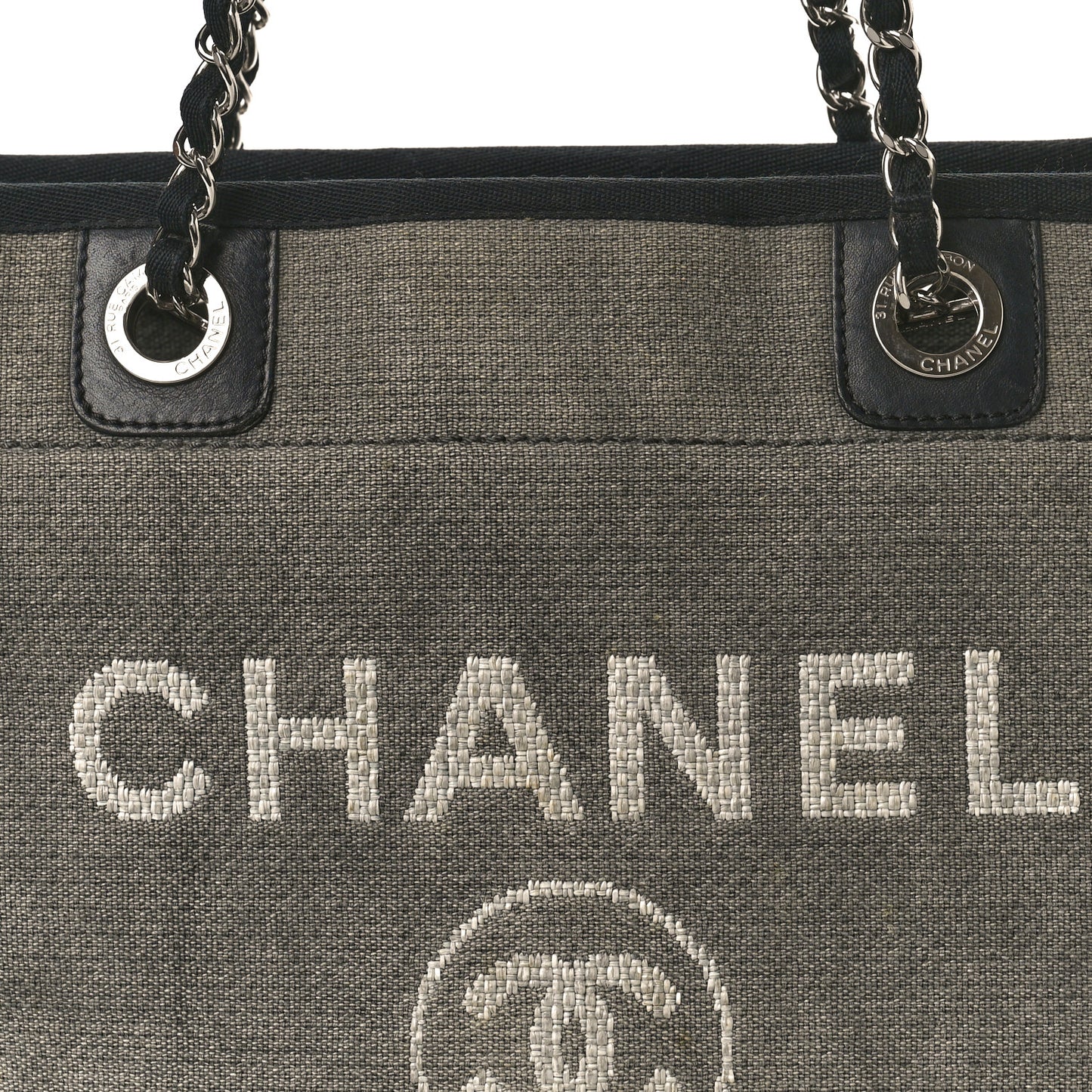 Canvas Small Deauville Tote Grey