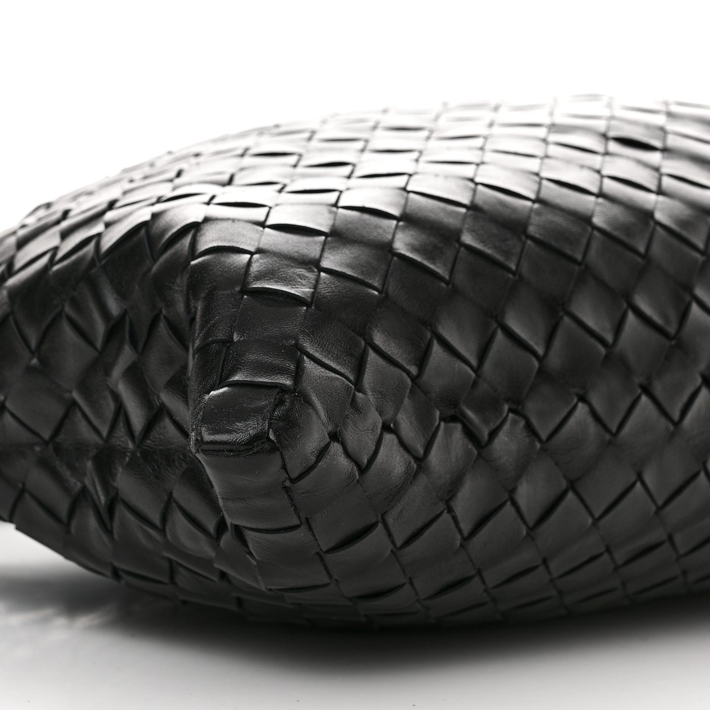 Calfskin Intrecciato Small Hop Black
