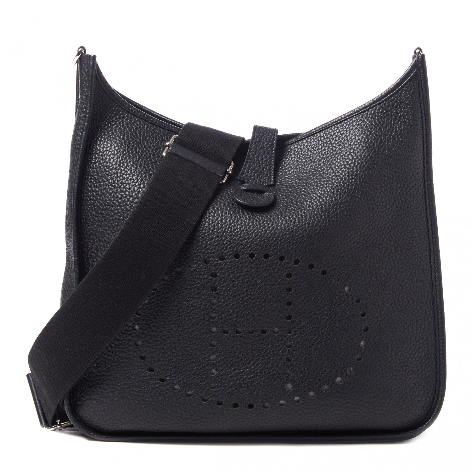 Hermes Taurillon Clemence Evelyne III GM Black 1 of 8