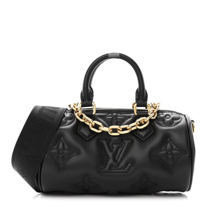 Louis Vuitton Calfskin Bubblegram Papillon BB Black 1 of 10
