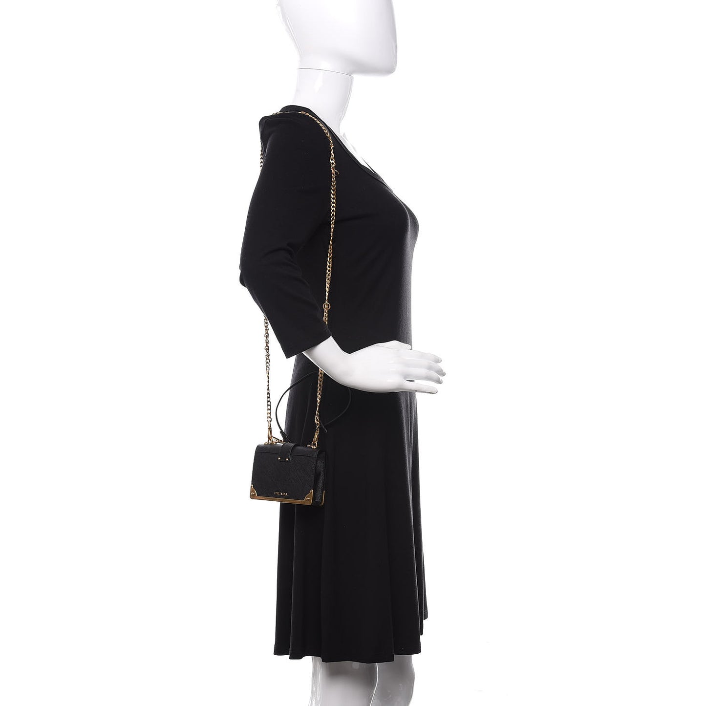 Saffiano Astrology Mini Cahier Bag Black