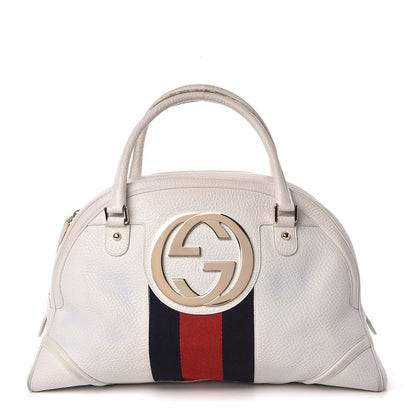 Gucci Calfskin Web Blondie Bowler White 1 of 23