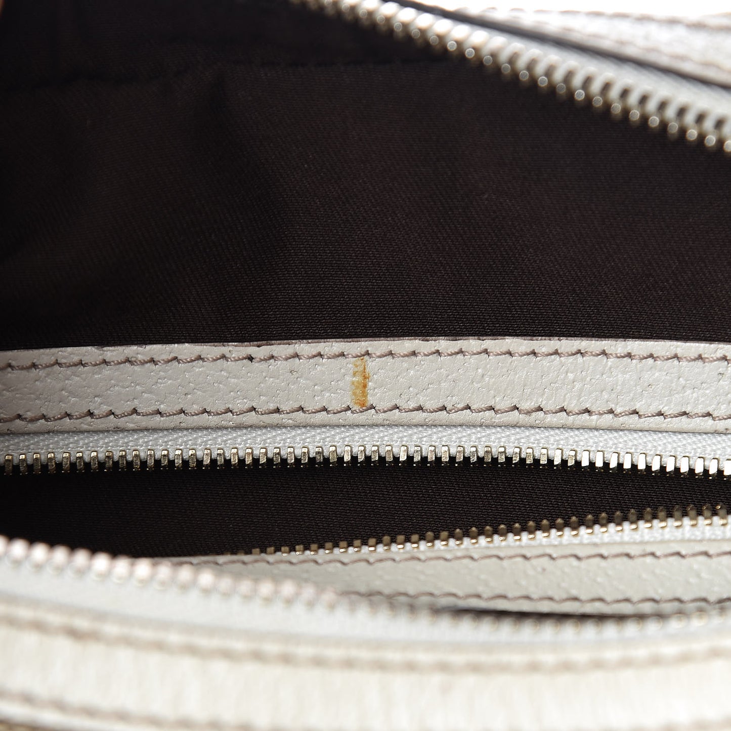 Monogram Calfskin Horsebit Hobo Off White