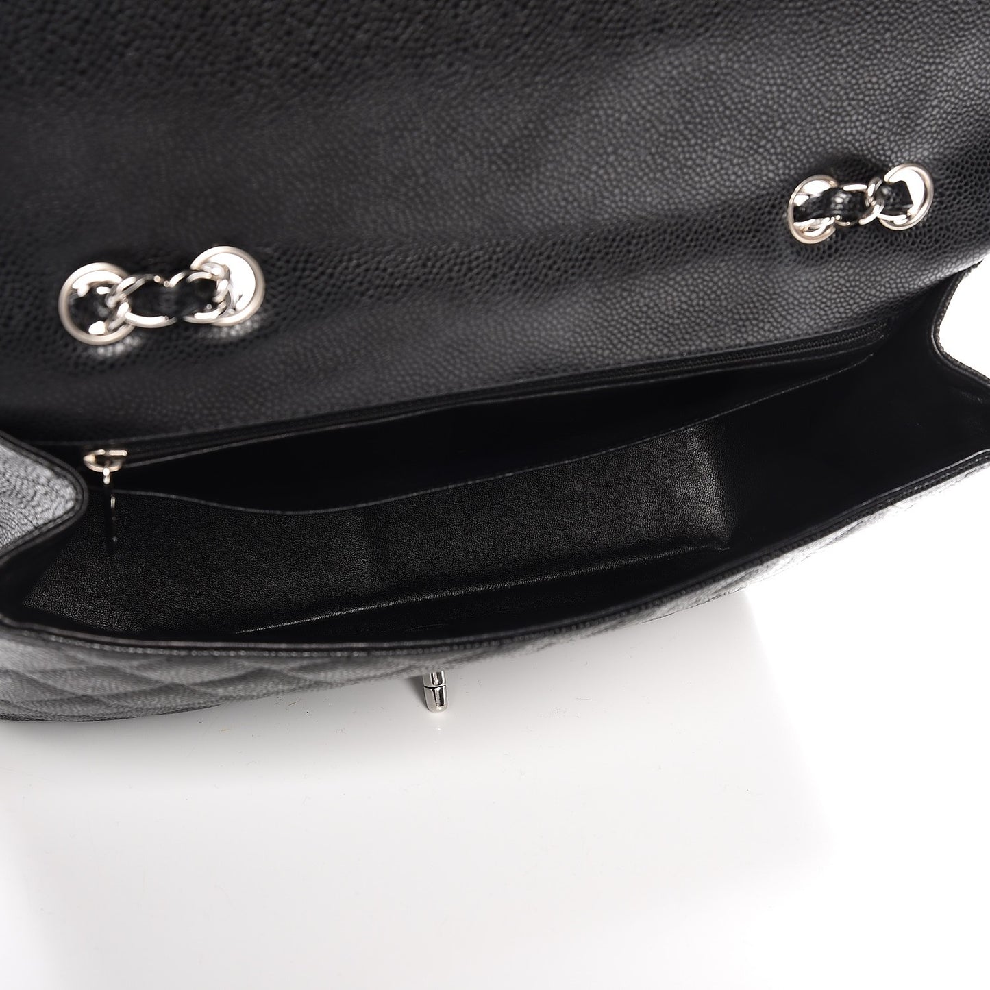 Caviar Quilted Jumbo Single Flap Black