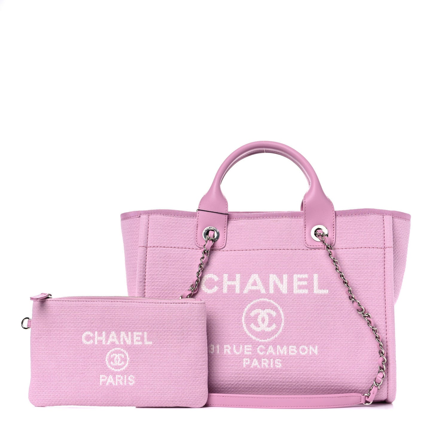 Mixed Fibers Small Deauville Tote Pink