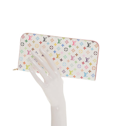 Louis Vuitton Monogram Multicolor Insolite Wallet White Litchi 2 of 6