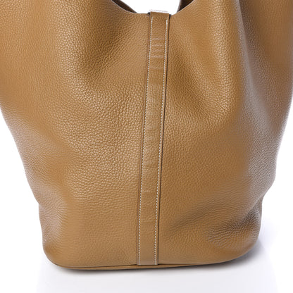 Hermes Taurillon Clemence Picotin Lock TGM Kraft 10 of 16