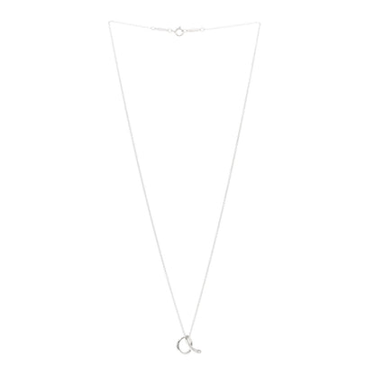 Tiffany Sterling Silver Elsa Peretti Letter A Pendant Necklace 3 of 4