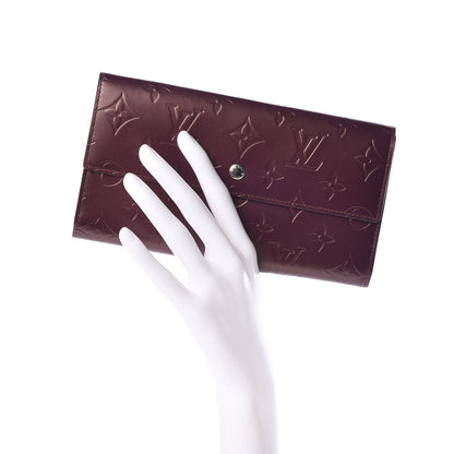Louis Vuitton Mat Monogram Sarah Wallet Violet 2 of 8