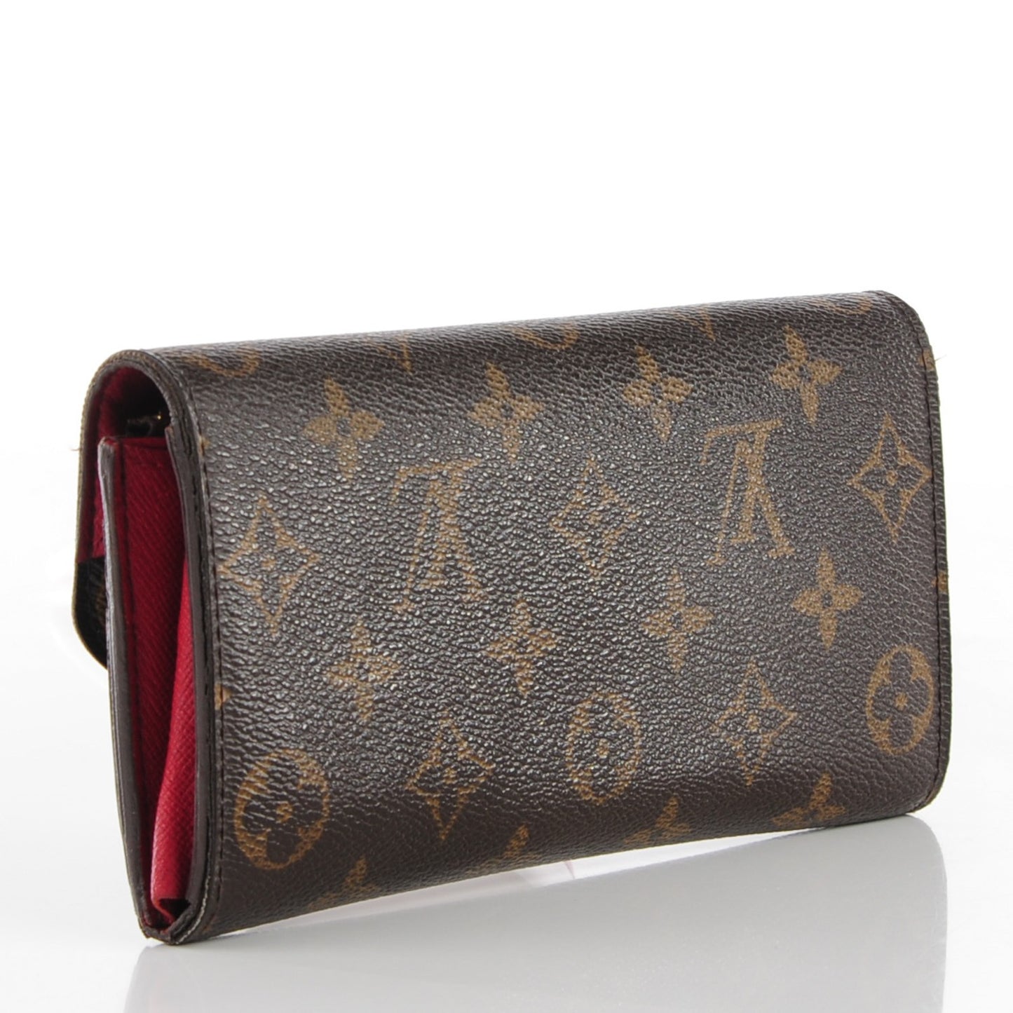 Monogram Emilie Wallet Red