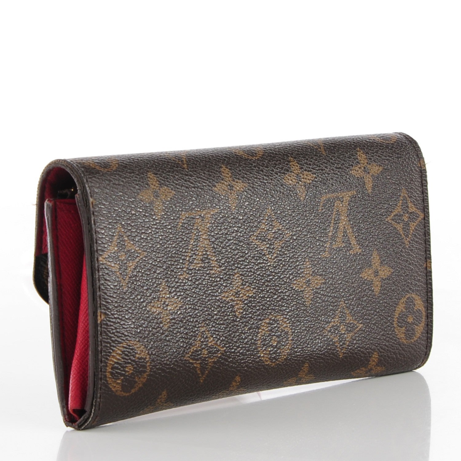 Louis Vuitton Monogram Emilie Wallet Red 3 of 7