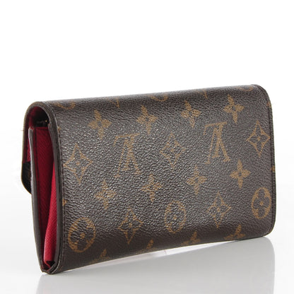 Louis Vuitton Monogram Emilie Wallet Red 3 of 7