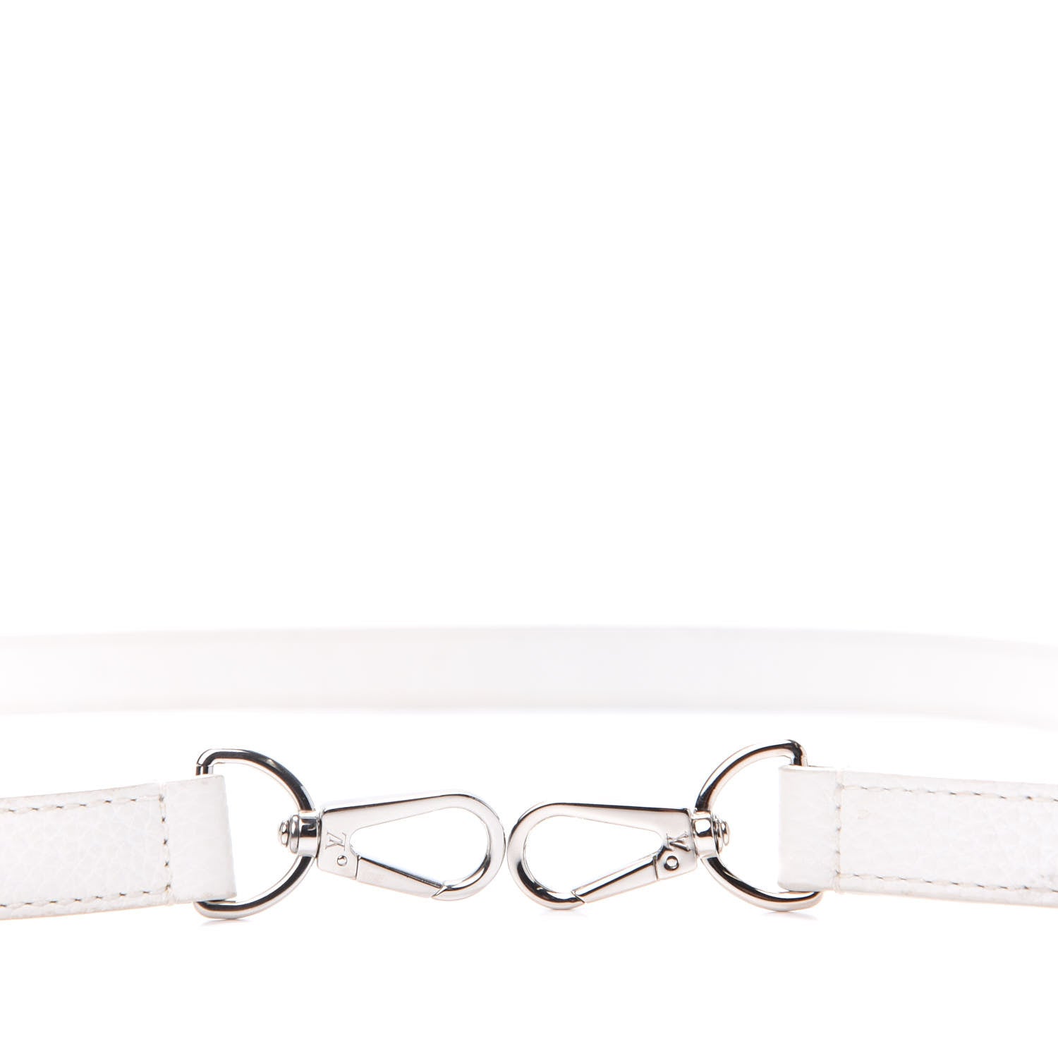 Louis Vuitton Calfskin 20 mm Adjustable Shoulder Strap White 3 of 4