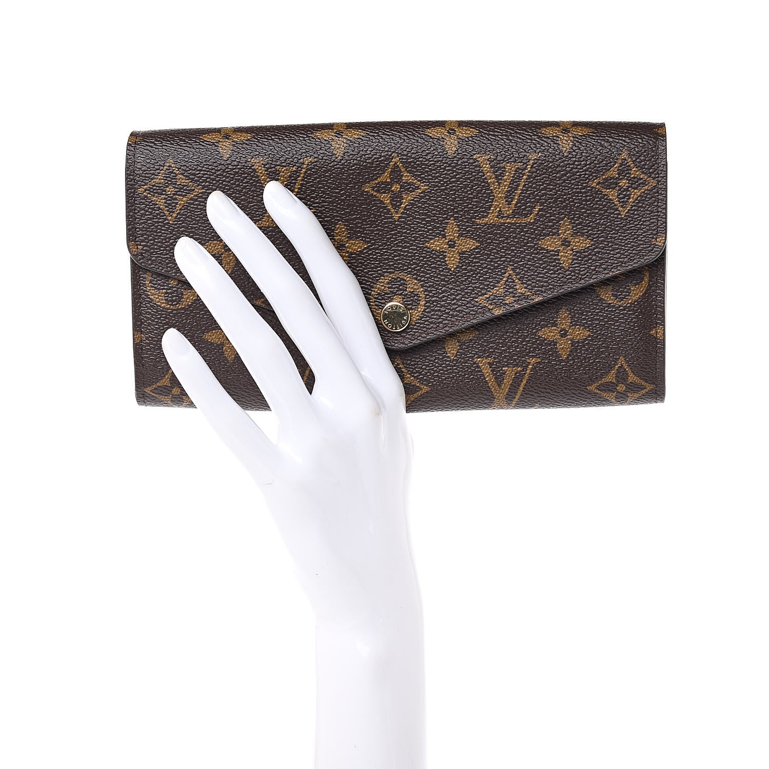 Louis Vuitton Monogram Sarah Wallet NM Coquelicot 2 of 9