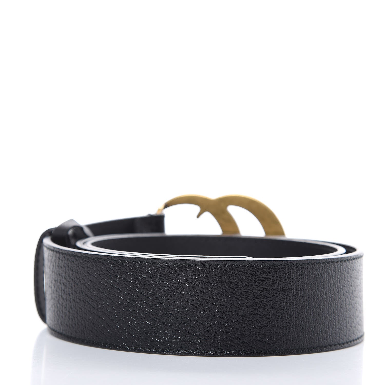 Gucci Textured Calfskin Double G 40mm Belt 85 34 Black 3 of 6