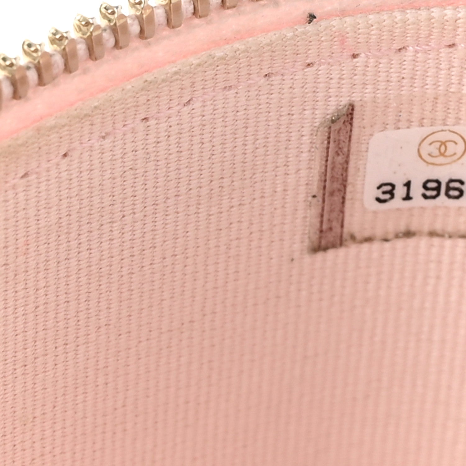 Chanel Lambskin Quilted Mini Vanity Case With Pearl Chain Light Pink 7 of 11