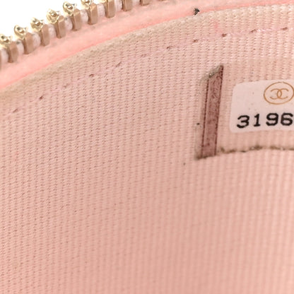 Chanel Lambskin Quilted Mini Vanity Case With Pearl Chain Light Pink 7 of 11