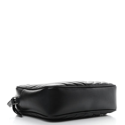 Saint Laurent Calfskin Matelasse Monogram Lou Camera Bag Black 3 of 9