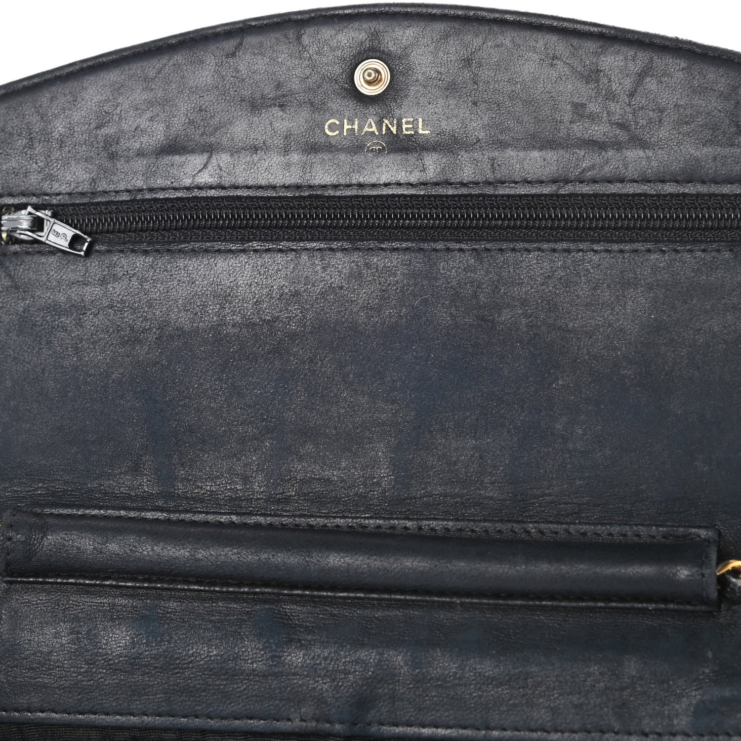 Chanel Caviar Timeless CC Wallet On Chain WOC Black 15 of 21