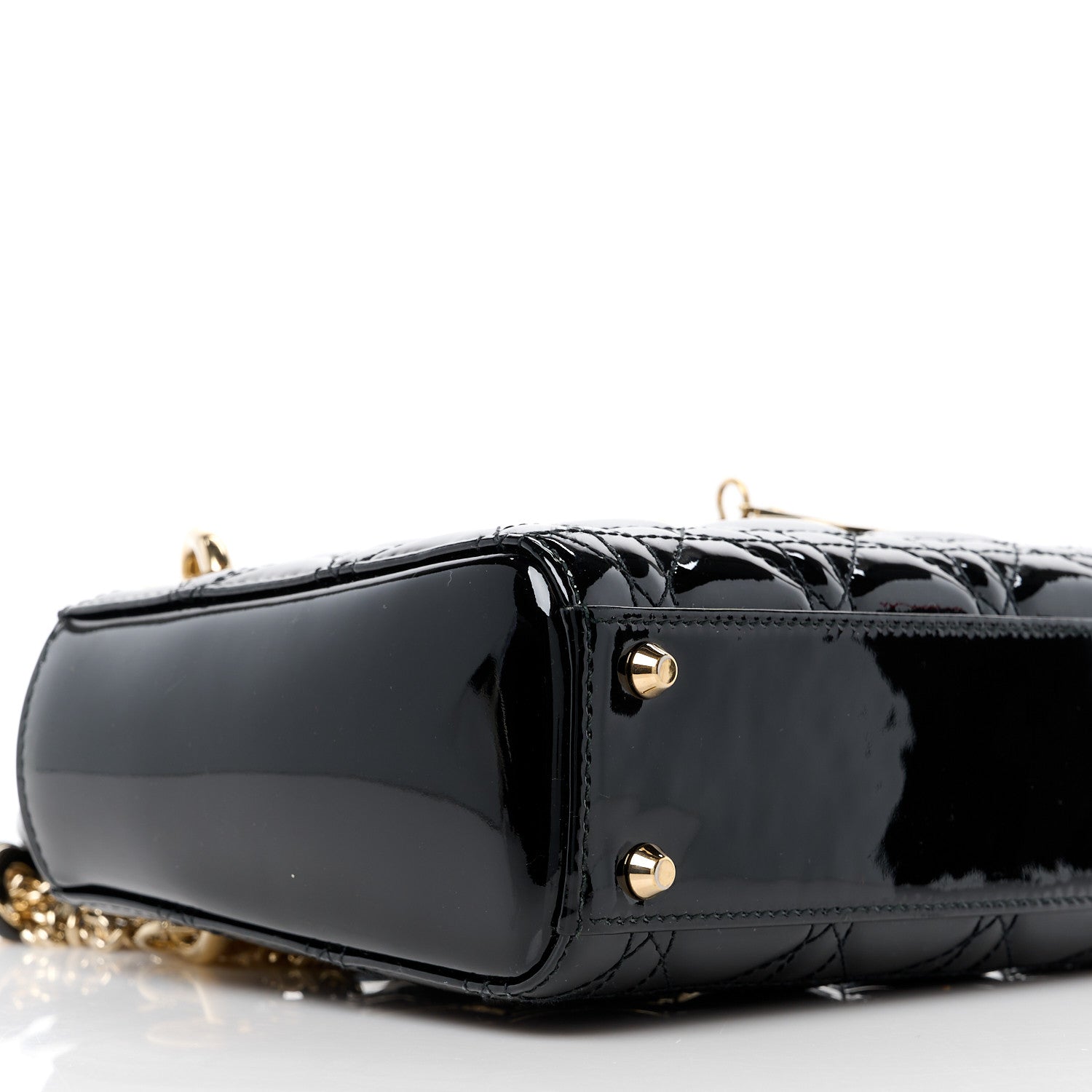 Christian Dior Patent Cannage Mini Lady Dior Black 9 of 11