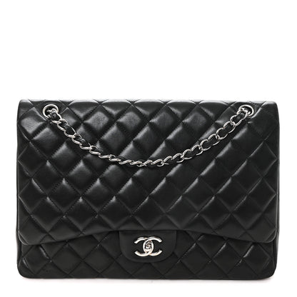 Chanel Lambskin Quilted Maxi Single Flap Black 1 of 10