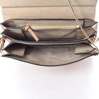 Chloe Calfskin Woven Medium Faye Shoulder Bag Blush Nude 5 of 12