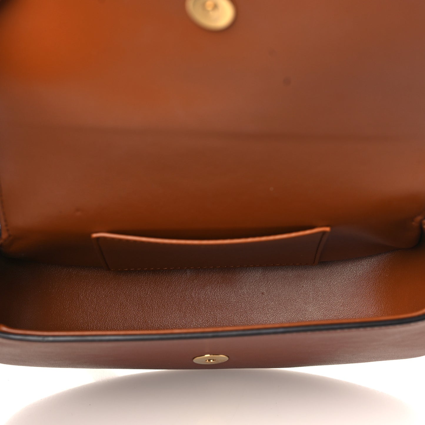 Smooth Calfskin Tabou Clutch On Strap Tan