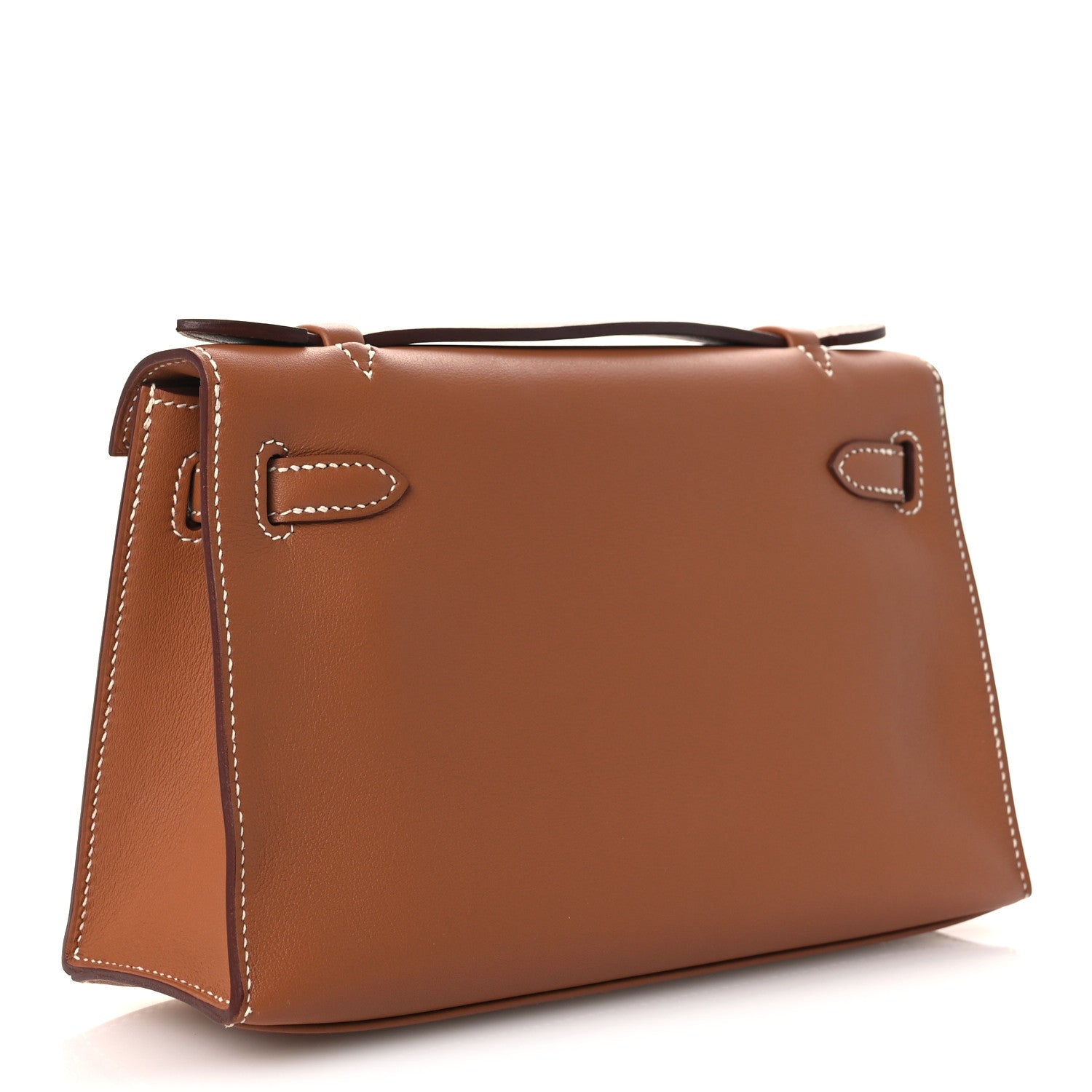 Hermes Swift Kelly Pochette Clutch Gold 3 of 11