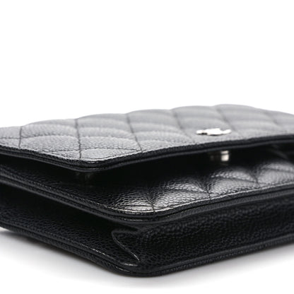 Chanel Caviar Quilted Wallet on Chain WOC Black 7 of 9