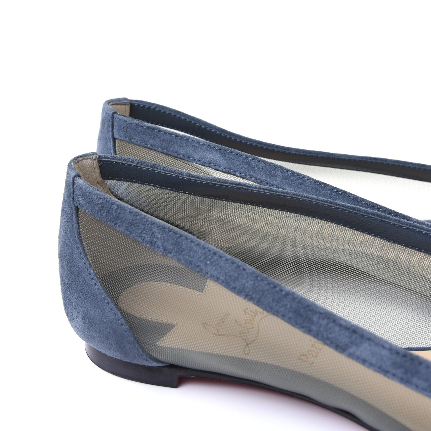 Christian Louboutin Veau Velours Rete Galativi Flats 36.5 Version Tempete 11 of 11