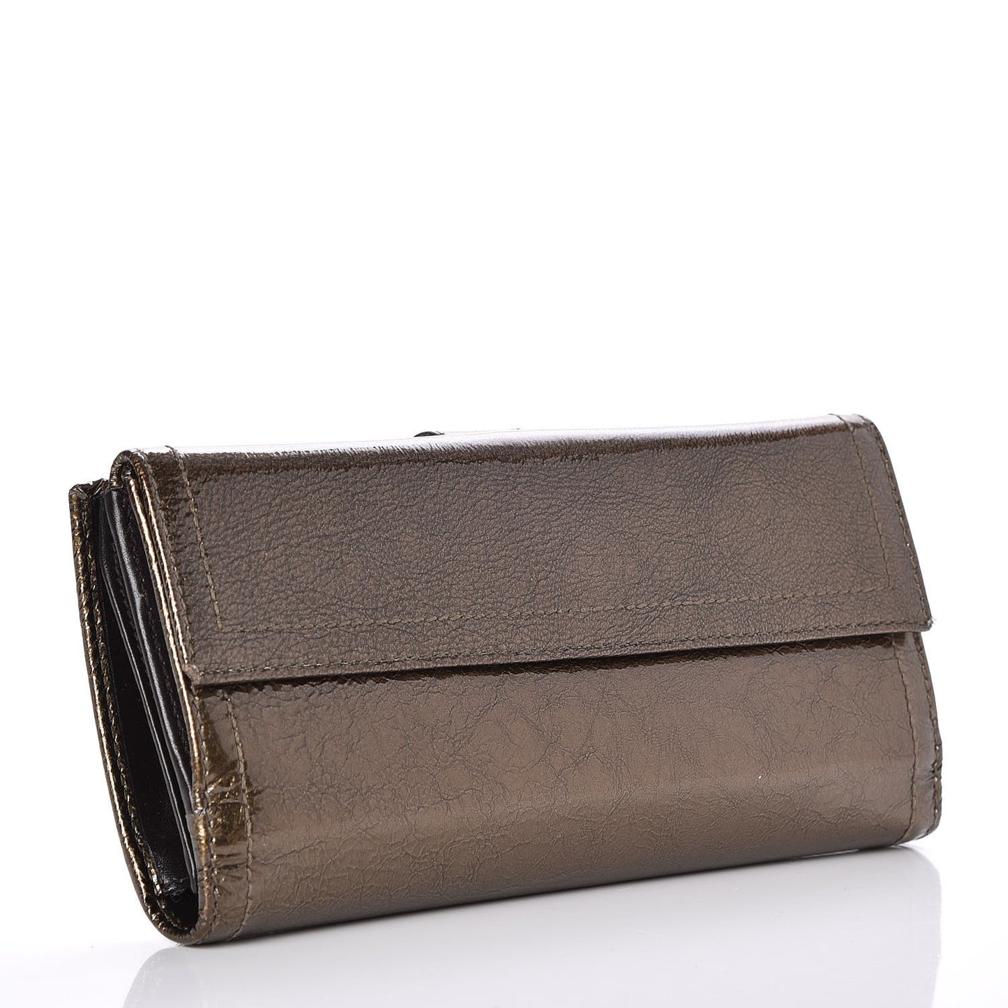 Patent Hysteria Continental Wallet Gold
